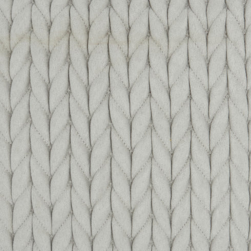 Light Gray Chunky Braid Throw Pillow